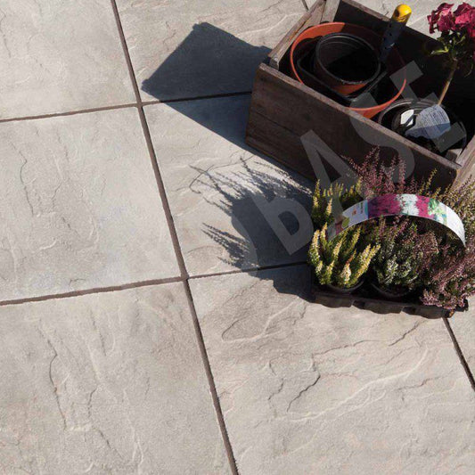 BRADSTONE PEAK RIVEN (UTILITY) PAVING 600 x 600 x 35mm NATURAL 03085