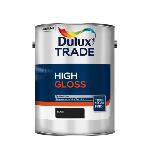 DULUX TRADE HIGH GLOSS 5l BLACK 5184007