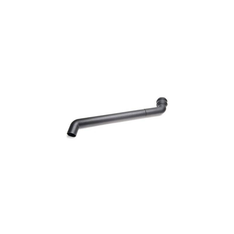 BRETT CAST IRON STYLE ROUND DOWNPIPE ADJUSTABLE OFFSET (250-650mm) BLACK BR2000CI