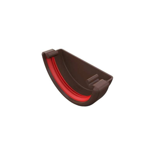FREEFLOW ROUND STOP END EXTERNAL LEATHER BROWN FRR607LB