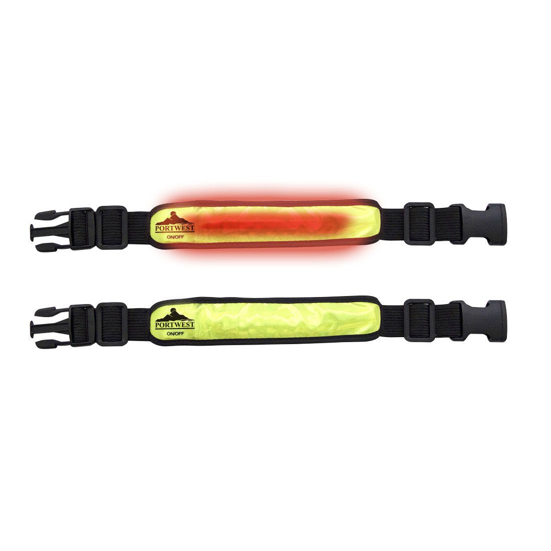 Illuminated Flashing Armband, , R, Yellow