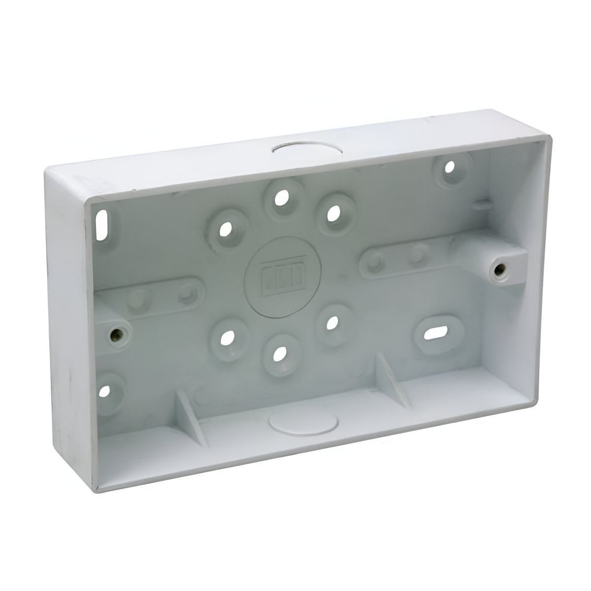 M/TUFFLEX MSSB94WH BOX 2GANG RND CORNERS 32mm