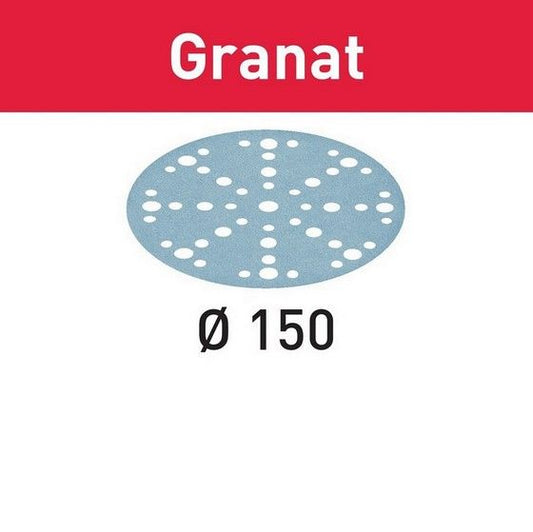 FESTOOL 575156 GRANAT STFD150/48 150MM SANDING DISCS 80 GRIT (PACK OF 10)