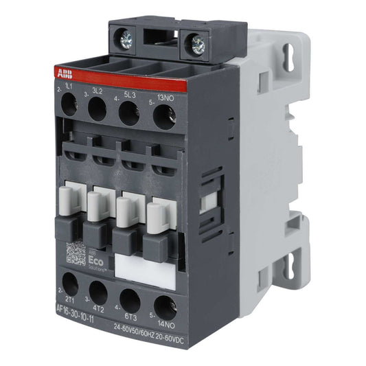 ABB AF16 30A Contactor 3 Pole 3 NO Contacts 20V-60V Coil