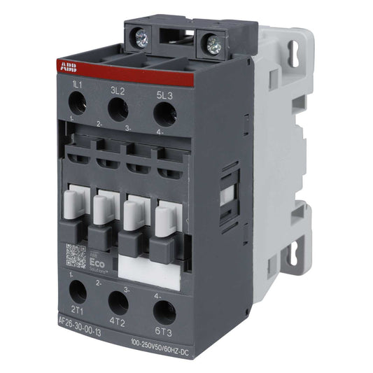 ABB AF26 45A Contactor 3 Pole 3 NO Contacts 100V-250V Coil