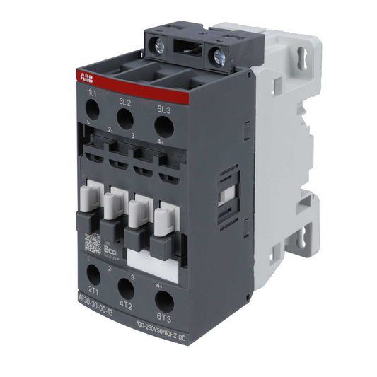 ABB AF26 50A Contactor 3 Pole 3 NO Contacts 100V-250V Coil
