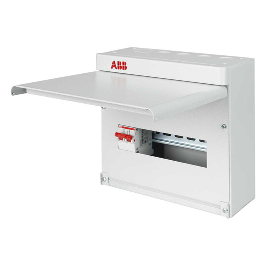 ABB 8 Way 100A SP+N Type A Metal Clad Distribution Board with Incomer