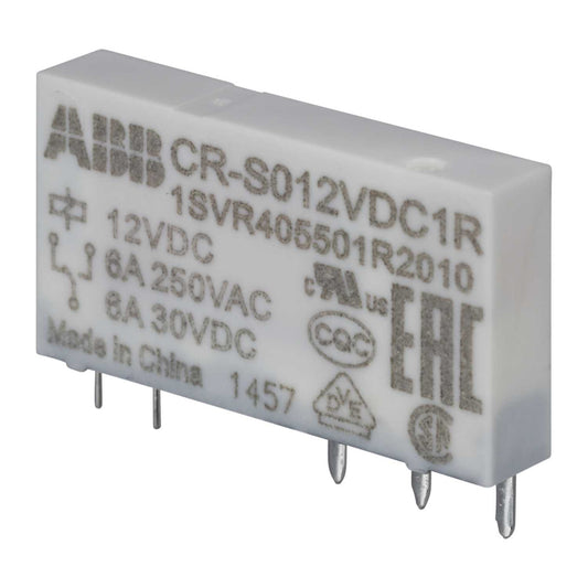 ABB CR-S012VDC1R 5 Pin 6A 12V DC Interface Plug In Relay