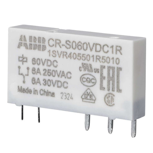 ABB CR-S060VDC1R 5 Pin 6A 60V DC Interface Plug In Relay