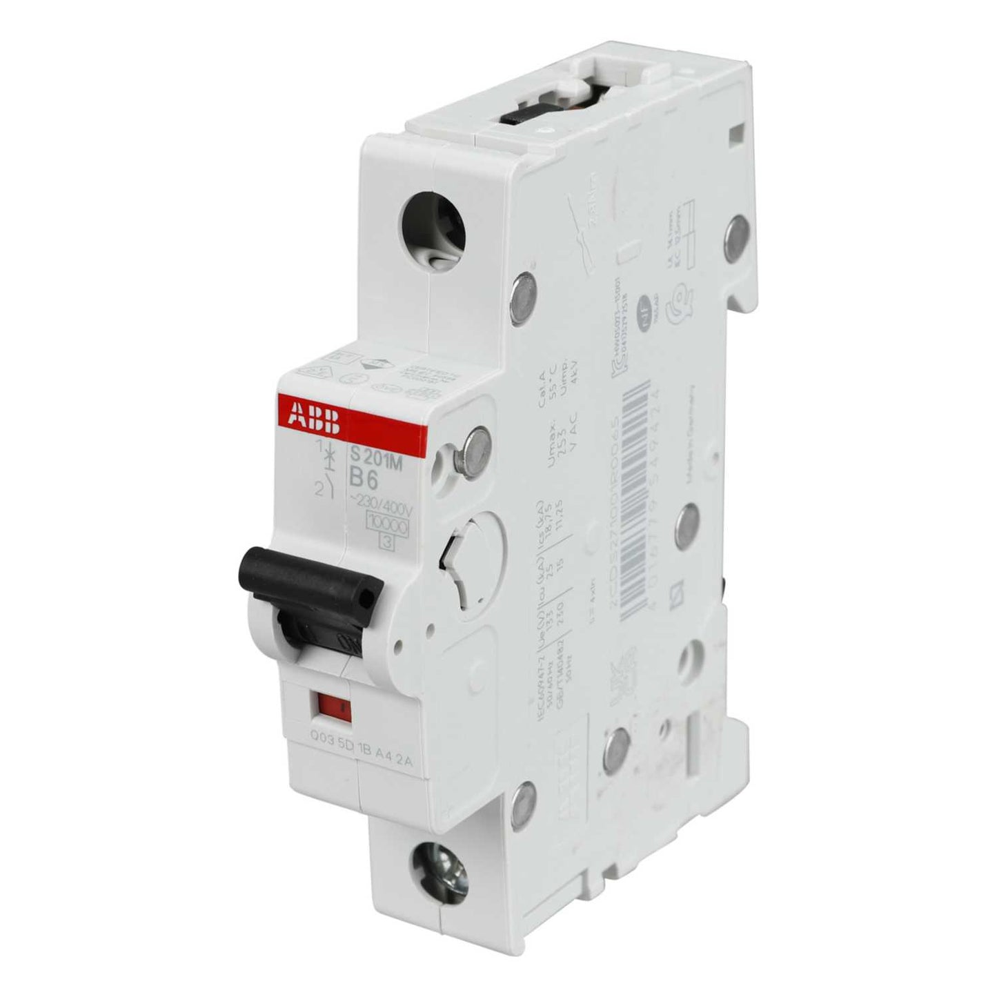 ABB 6A Single Pole 10kA B Curve MCB