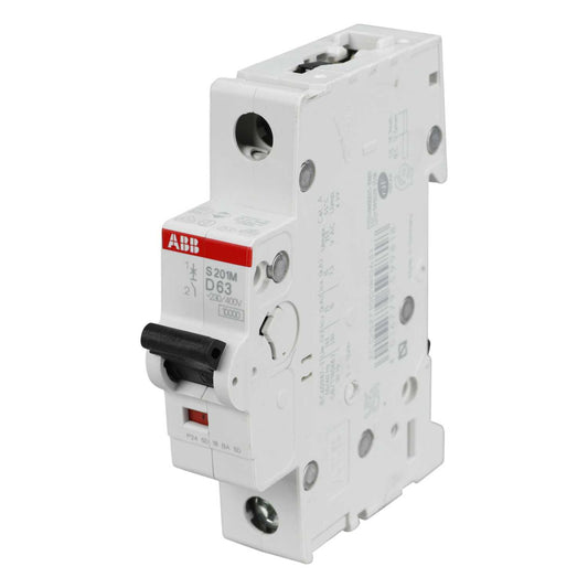 ABB 63A Single Pole 10kA D Curve MCB