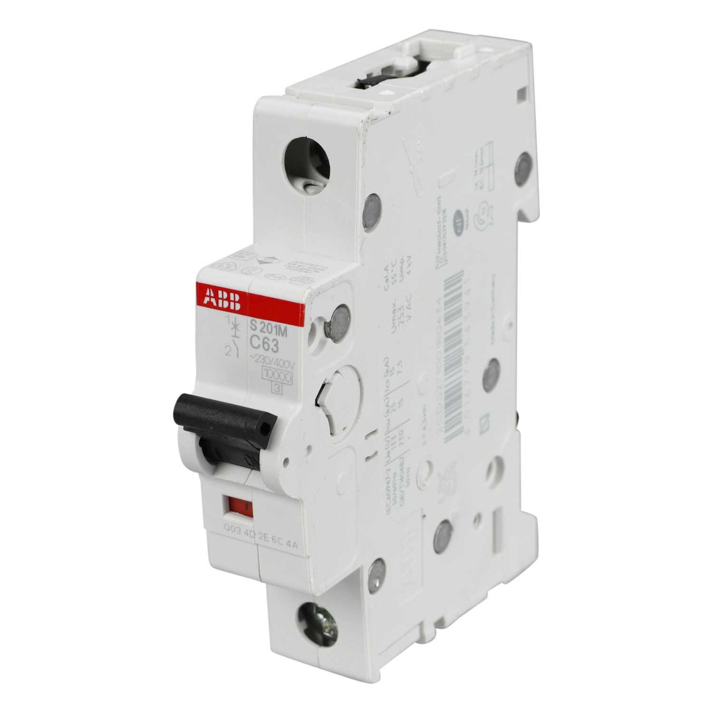 ABB 63A Single Pole 10kA C Curve MCB