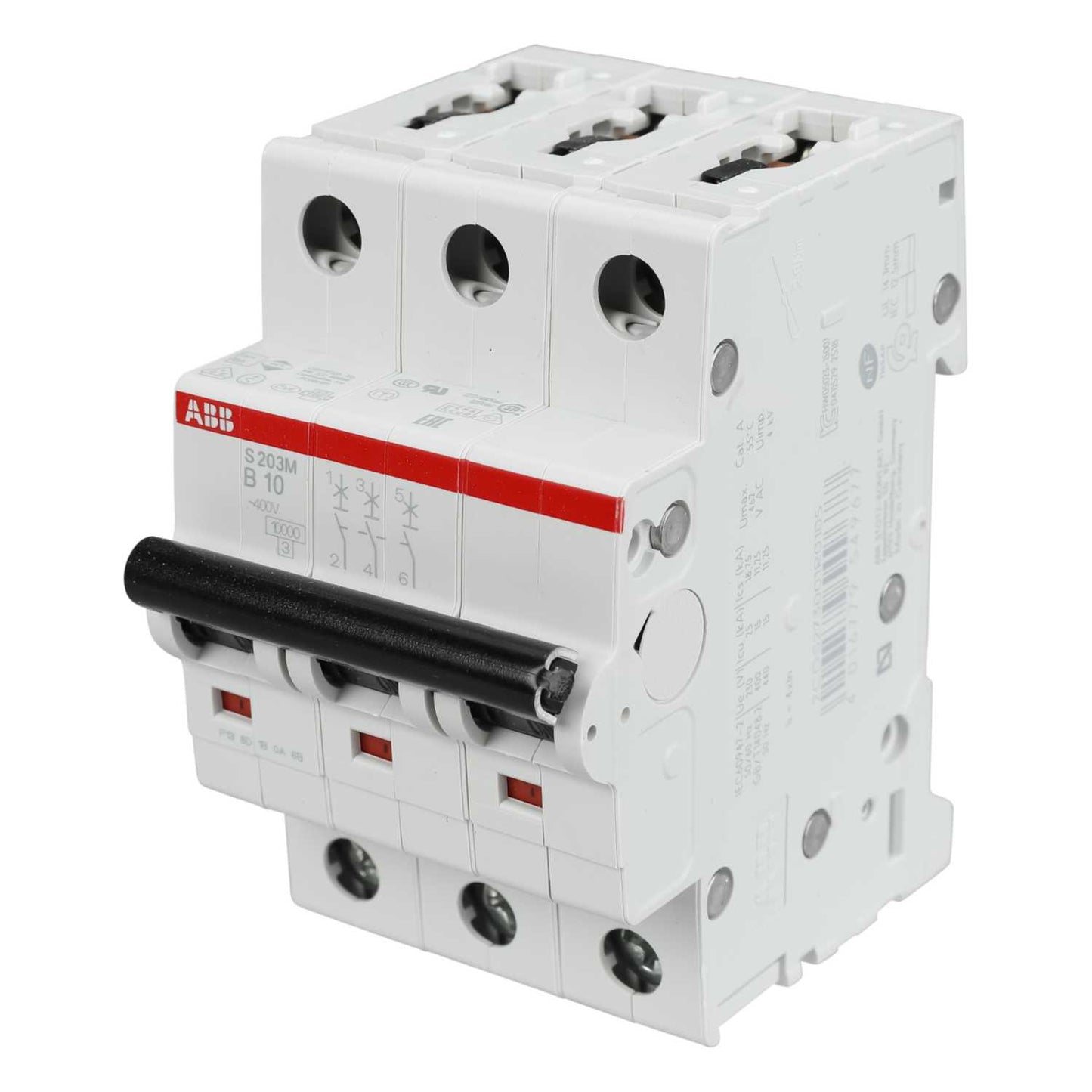 ABB 10A Triple Pole 10kA B Curve MCB