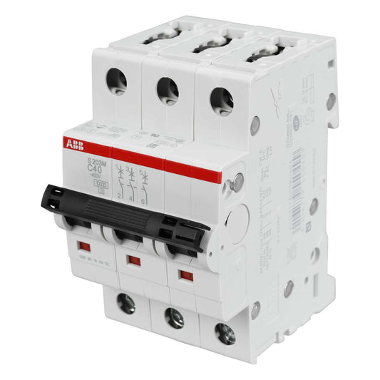 ABB 40A Triple Pole 10kA C Curve MCB