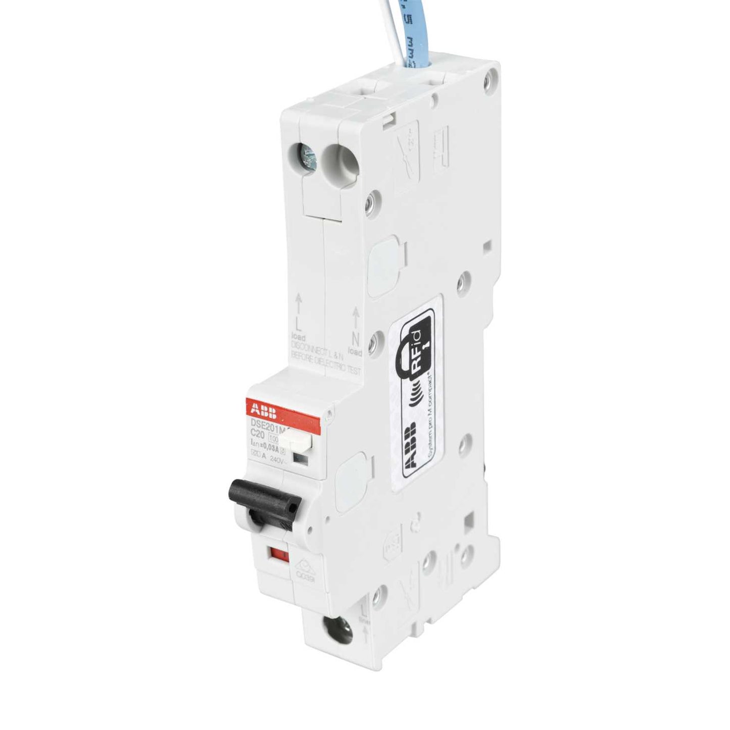 ABB 20A 1P+N 1 Module C Curve 10kA 30mA Type A Rcbo