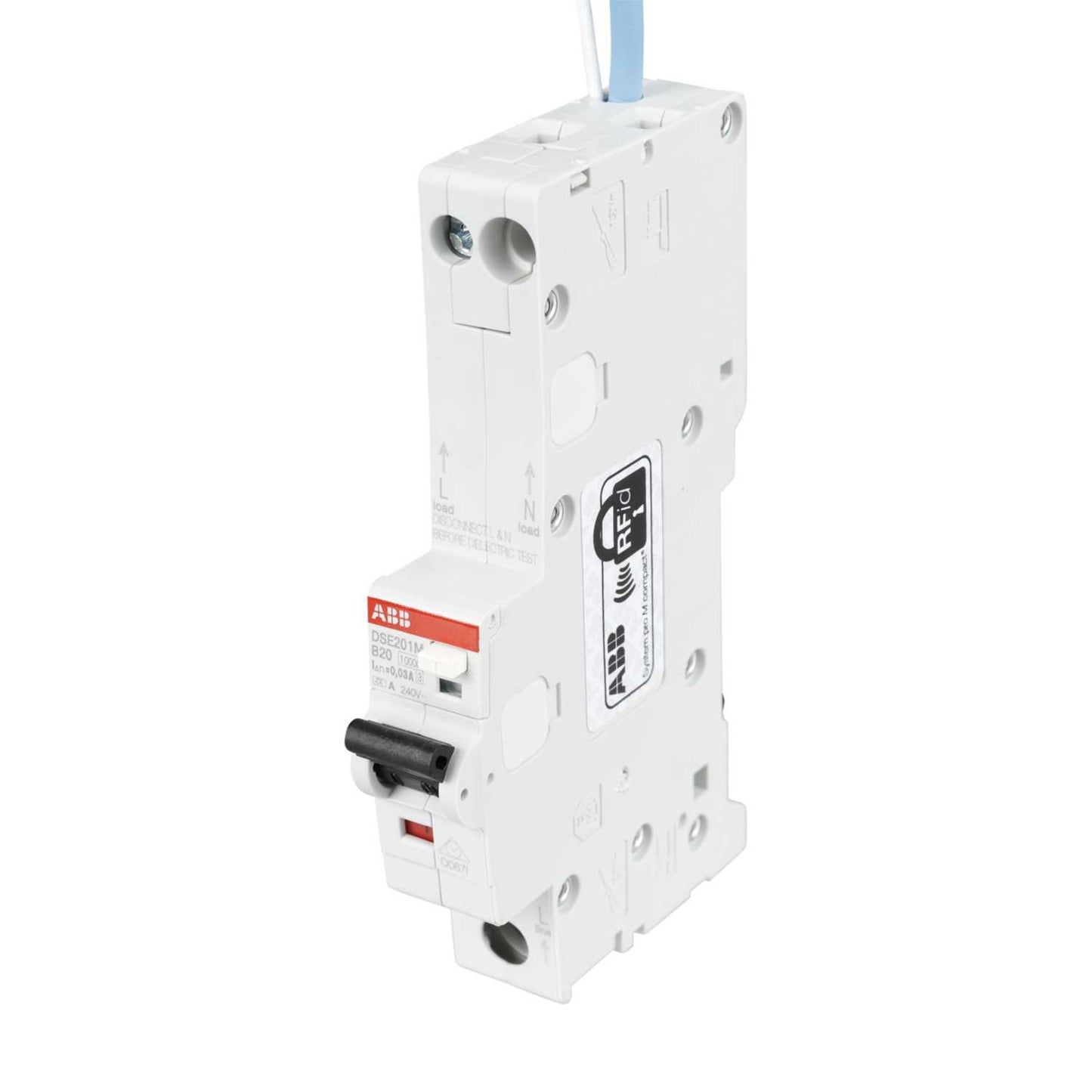 ABB 20A 1P+N 1 Module B Curve 10kA 30mA Type A Rcbo