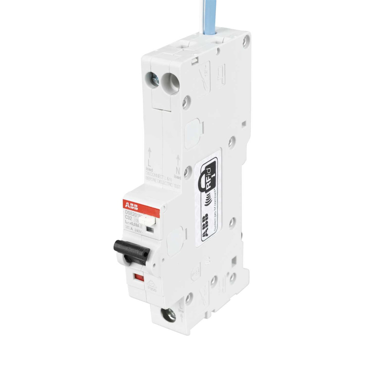 ABB 32A 1P+N 1 Module C Curve 10kA 30mA Type A Rcbo