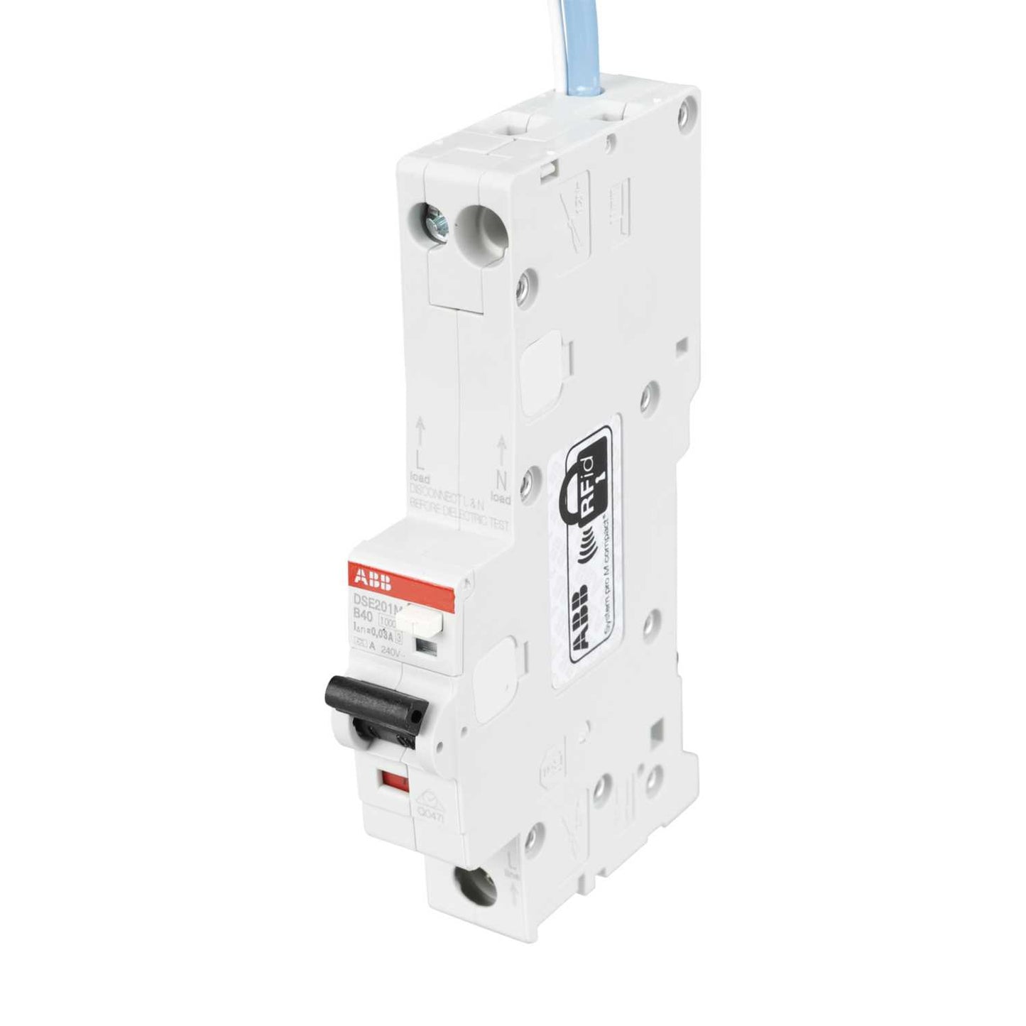 ABB 40A 1P+N 1 Module B Curve 10kA 30mA Type A Rcbo