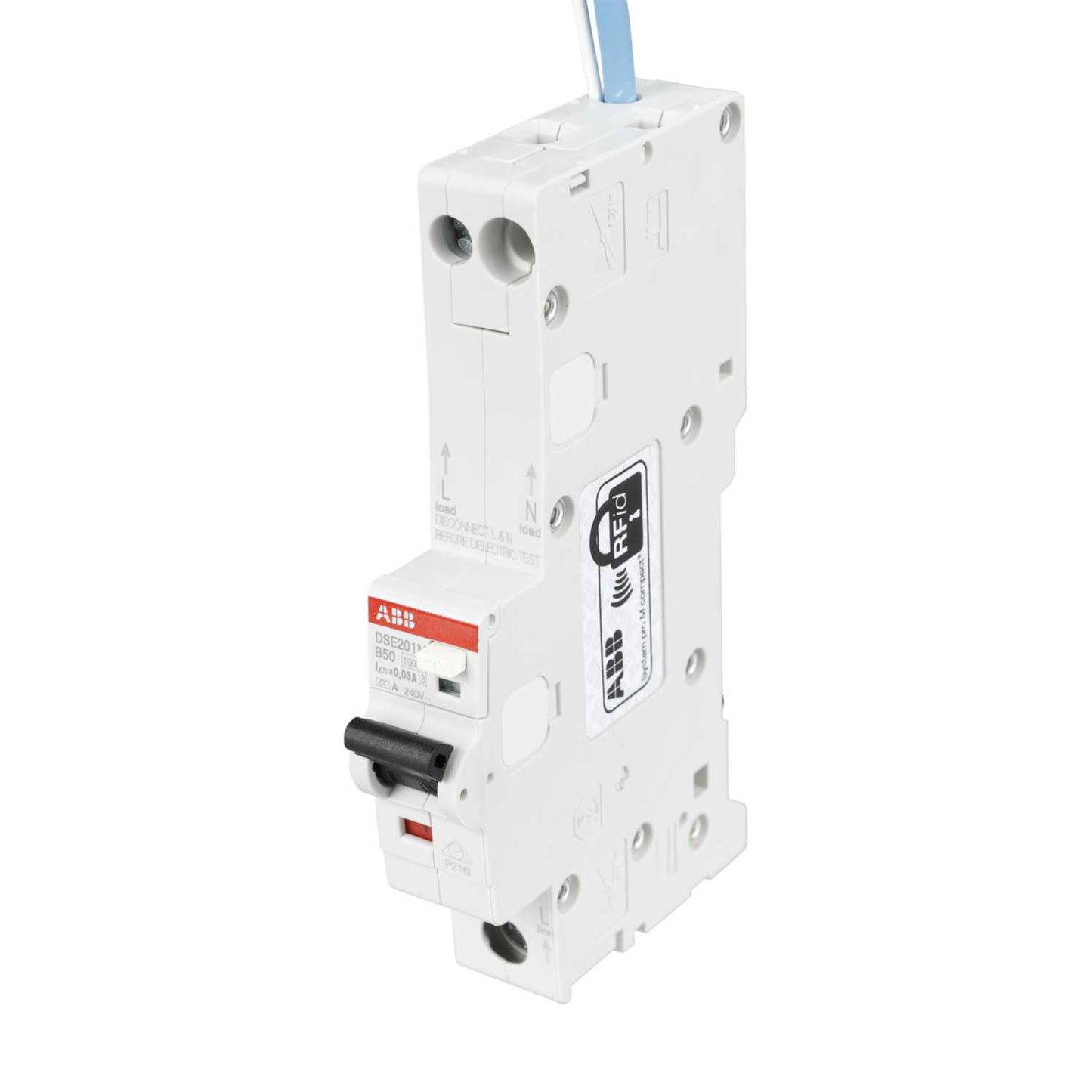 ABB 50A 1P+N 1 Module B Curve 10kA 30mA Type A Rcbo
