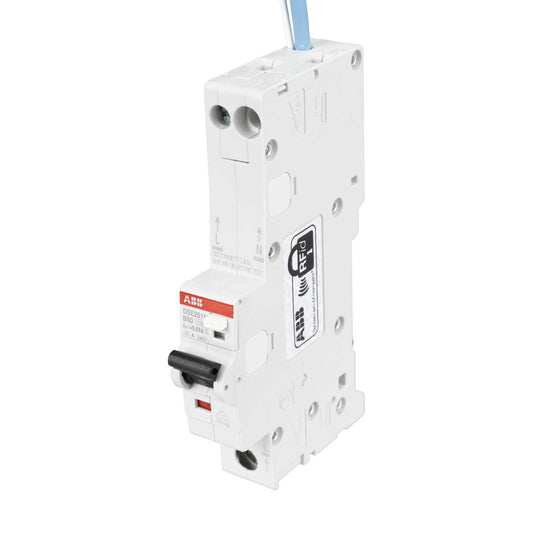 ABB 50A 1P+N 1 Module B Curve 10kA 30mA Type A Rcbo