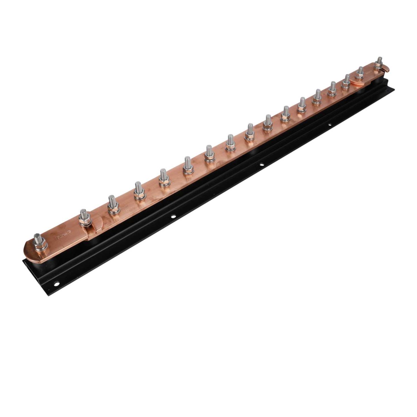 Furse LK207-12SS 12 Way Copper Earth Bar with Twin Disconnecting Links