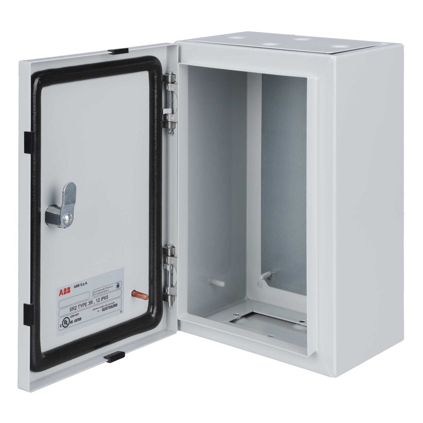 ABB SR2 300mm x 200mm x 150mm Steel Enclosure with Mounting Plate IP65