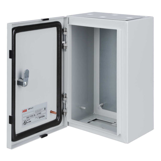ABB SR2 300mm x 200mm x 150mm Steel Enclosure with Mounting Plate IP65