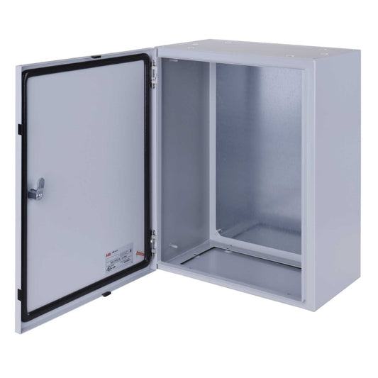ABB SR2 500mm x 400mm x 250mm Steel Enclosure with Mounting Plate IP65