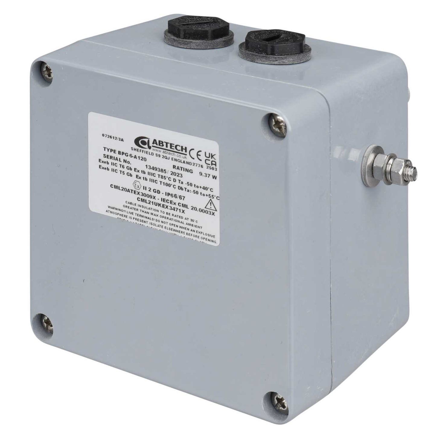 Abtech Atex GRP Junction Box Zone 1 with 6 x WDU2.5 Terminals