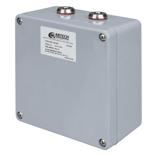 Abtech Flame Resistant GRP Junction Box with 12 Way Ceramic Terminals
