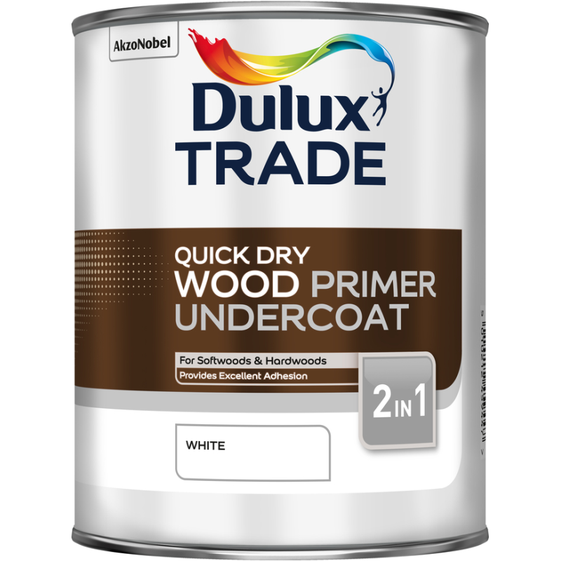 DULUX TRADE QUICK DRYING PRIMER UNDERCOAT 1l WHITE 5082933