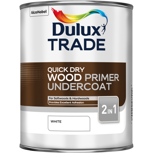 DULUX TRADE QUICK DRYING PRIMER UNDERCOAT 1l WHITE 5082933