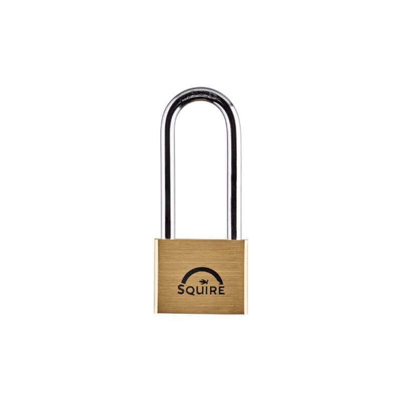 SQUIRE BRASS BODY EXTRA LONG SHACKLE 50mm LN5/2.5