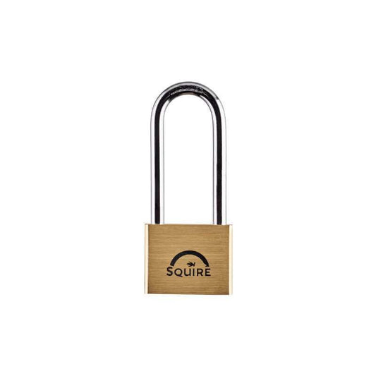 SQUIRE BRASS BODY EXTRA LONG SHACKLE 50mm LN5/2.5