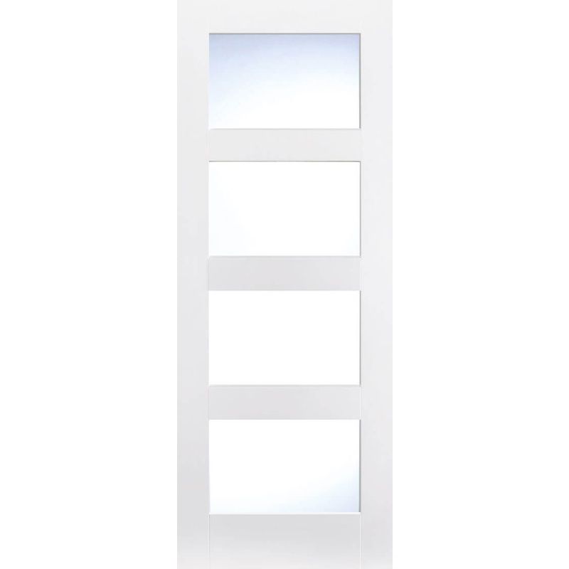 LPD SHAKER 4 GLASS WHITE PRIMED 30" WFSHAKER4L30