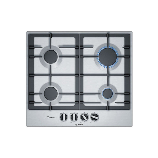 BOSCH PCP6A5B90 SERIES 6 GAS HOB BRUSHED STEEL