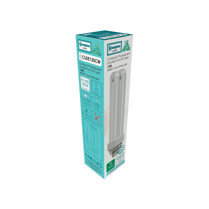 CROMPTON CLDE13SCW CFL 4PIN G24Q1 13W CW