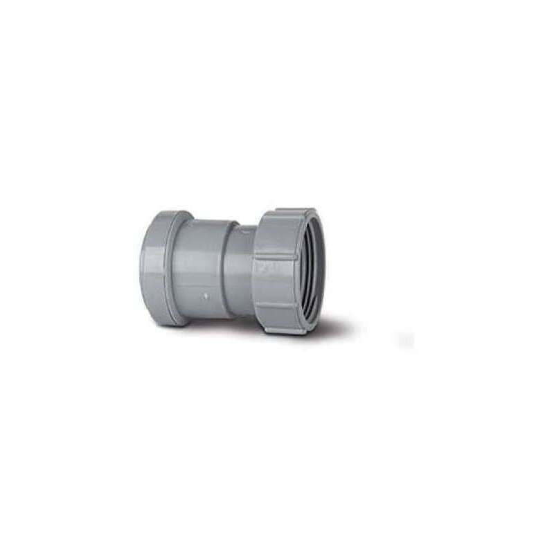 POLYPIPE PUSHFIT THREADED COUPLING 40mm WP32 WP32G GREY