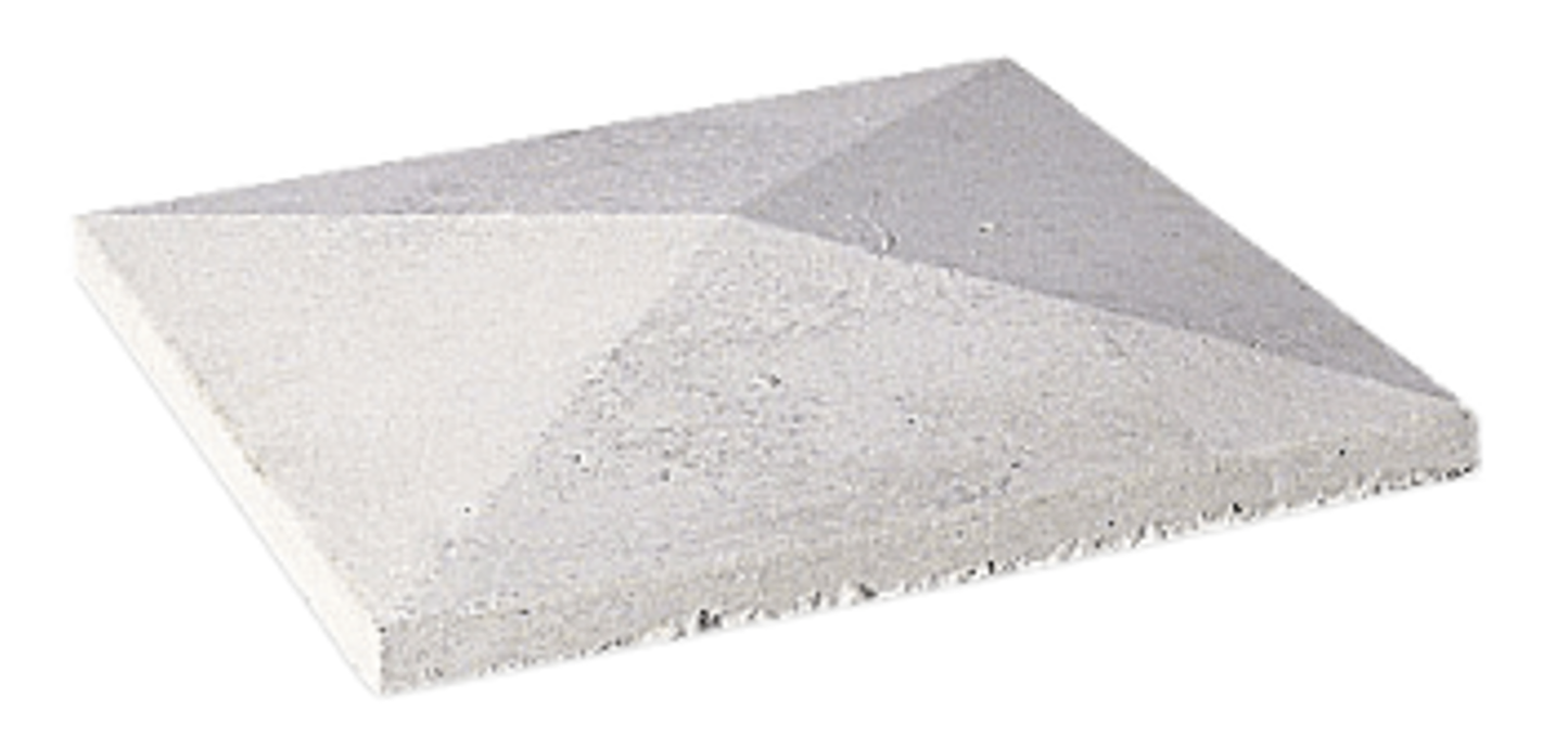 BRADSTONE PYRAMID PIER CAPS 305 x 305mm OFF WHITE 22782