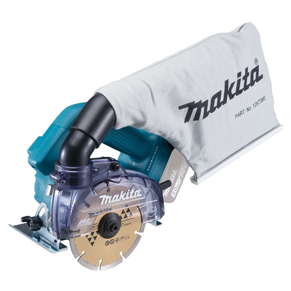 MAKITA DCC500Z 18v 125mm DUSTLESS DISC CUTTER (BODY ONLY)