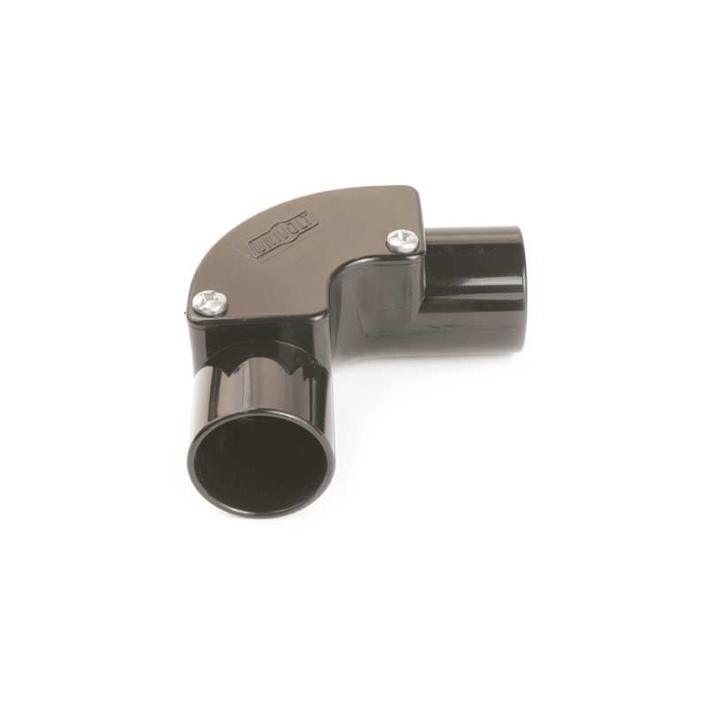 UNIVOLT IE20BK INSPECTION ELBOW 20mm BLACK