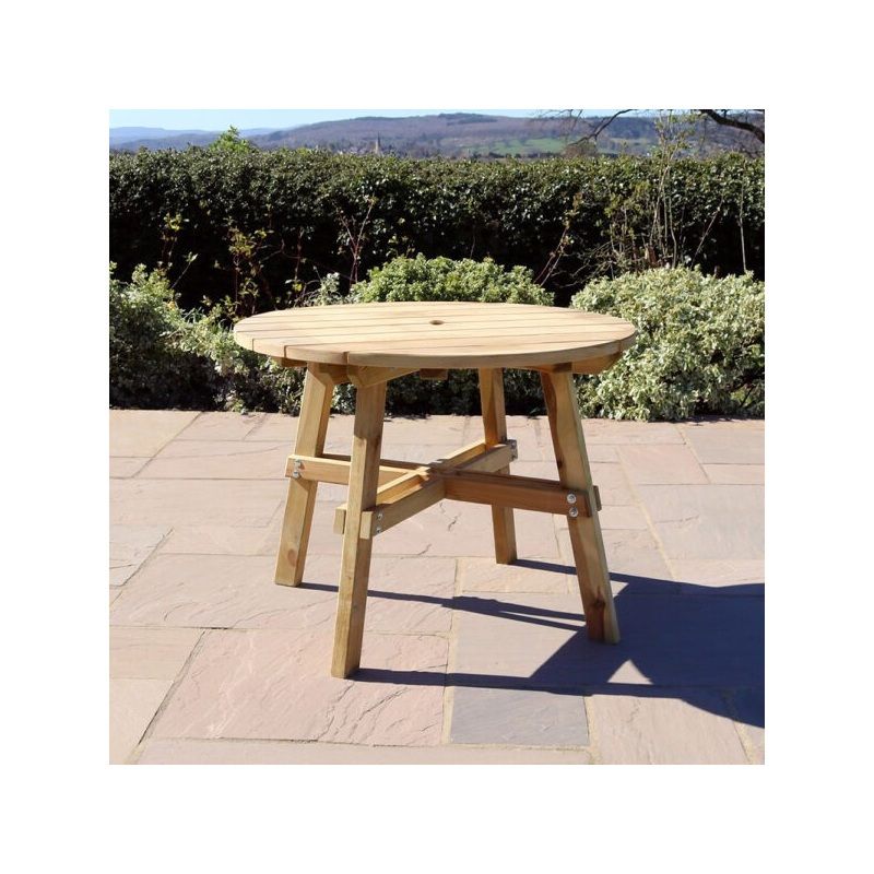 ZEST CHARLOTTE TABLE 1.0m DIA x 0.75m. GREEN 27817