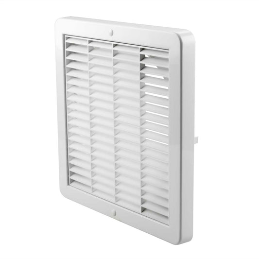 Addvent 230mm 9" Fixed External Grille White