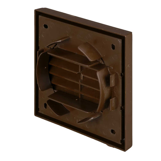 Addvent Fixed Louvre Brown