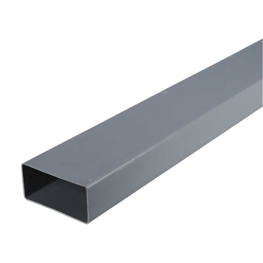 Addvent 110mm x 54mm Flat Channel Duct Grey (2m Length)