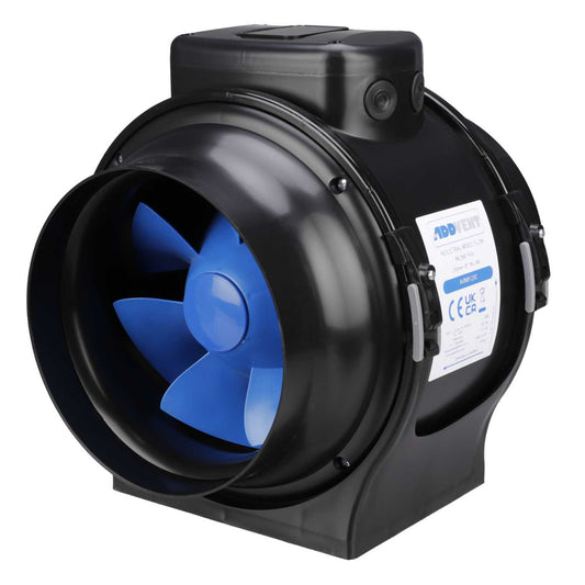 Addvent 200mm Industrial Mixed Flow Inline Fan