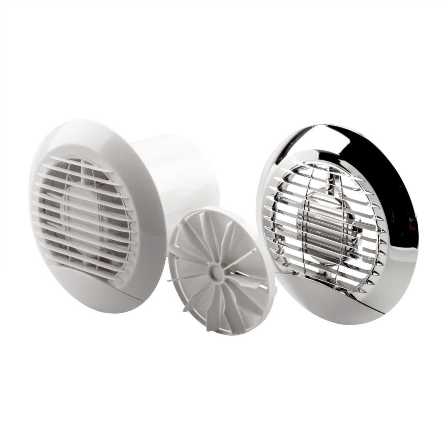Addvent 100mm 4" Circular Flush Fit Fan with Timer
