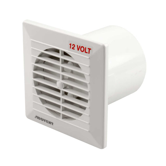 Addvent 100mm 4" Low Voltage Flush Fit Fan