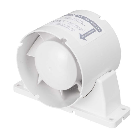 Mentis 100mm 4" In-Duct Axial Shower Fan with Timer
