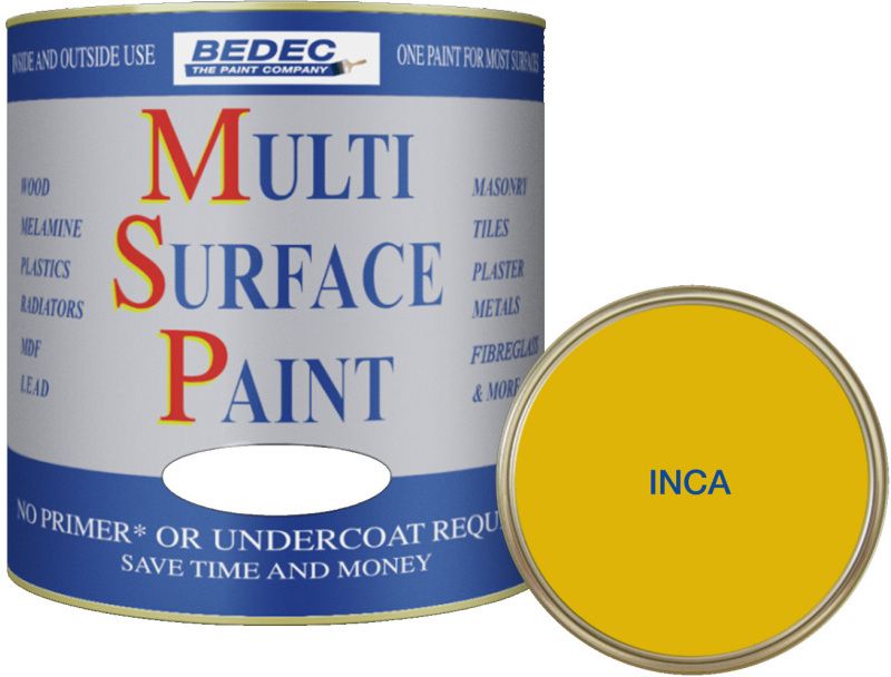 BEDEC SOFT GLOSS MULTI SURFACE PAINT 250ml INCA BEDE2KA1183/15